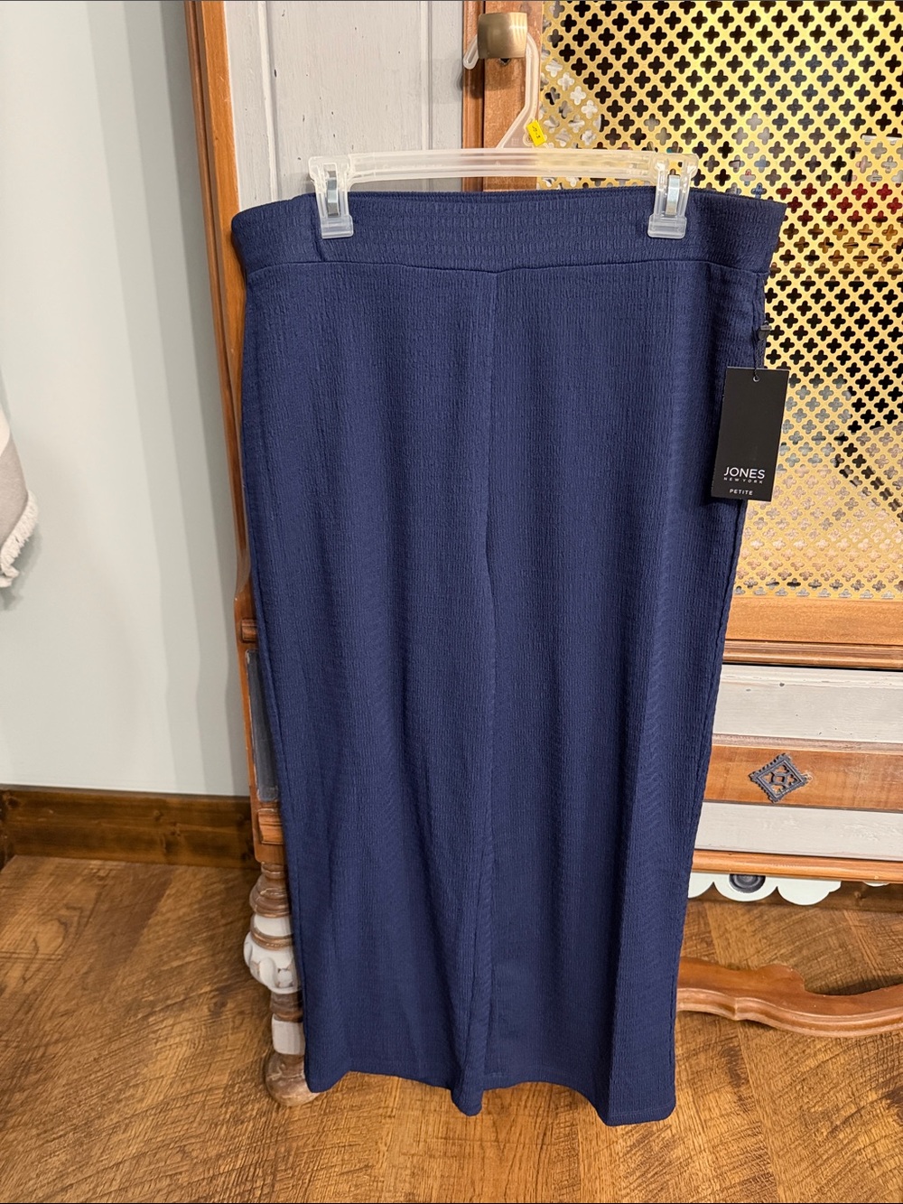 Women’s Petite Mid-Rise Wide-Leg Crop Casual Pants * Sz PL * NWT